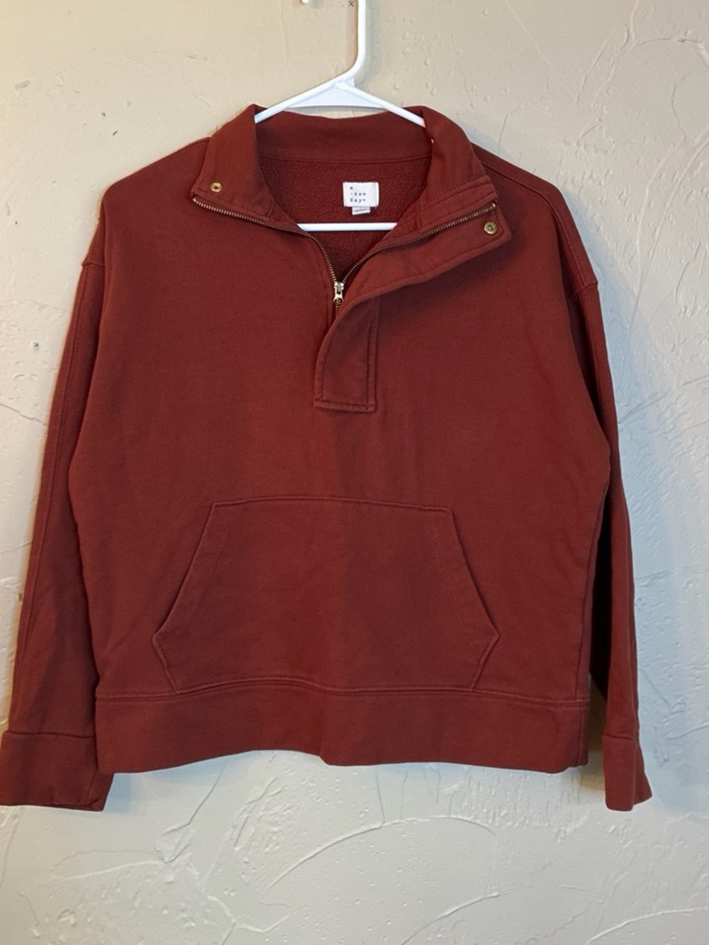 A New Day Dark Burnt Orange Fall Statement Jacket Size S Women's